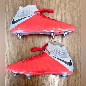 Size 9M- Nike Hypervenom Phantom 3 Elite SG DF  Pro Orange Grey Cleats 732255